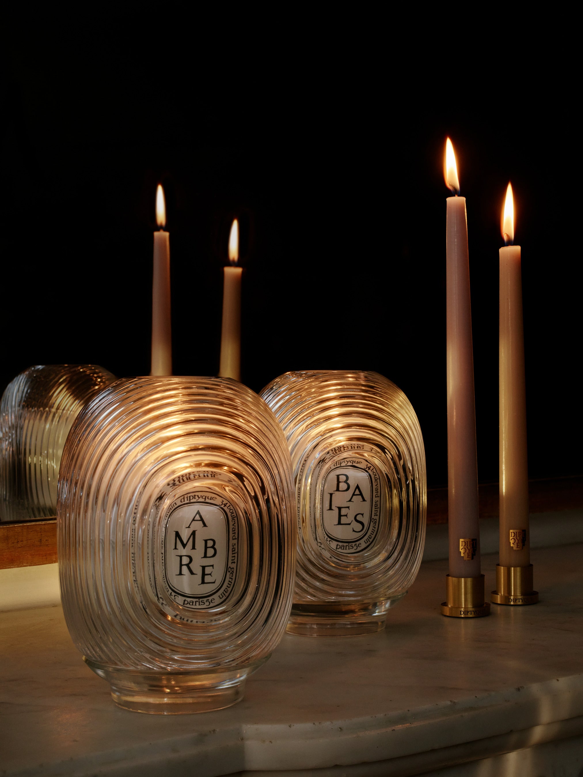 キャンドルホルダー フレネル - クラシック キャンドル用 – Diptyque Paris