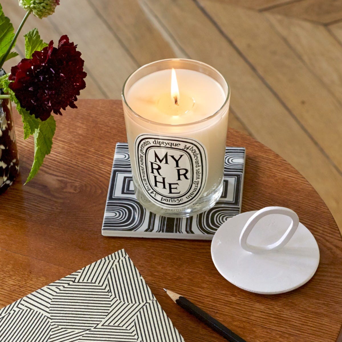 キャンドルスタンド バジル - クラシック キャンドル用 – Diptyque Paris