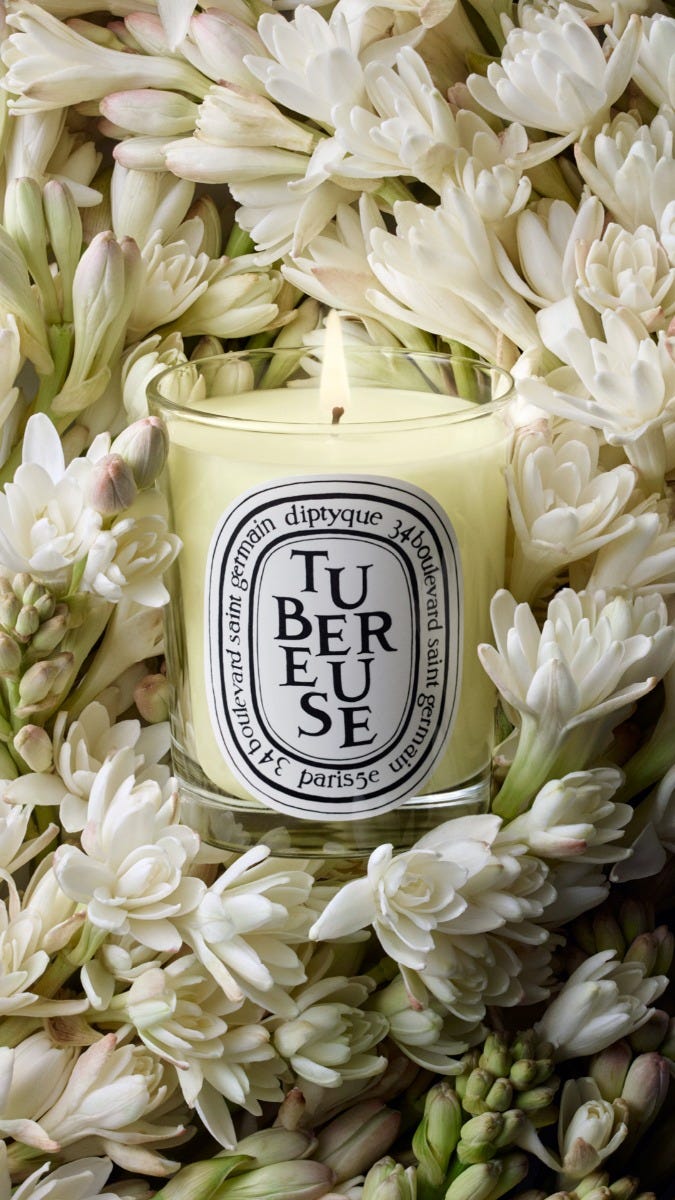 Tubéreuse（テュベルーズ） - スモールキャンドル – Diptyque Paris